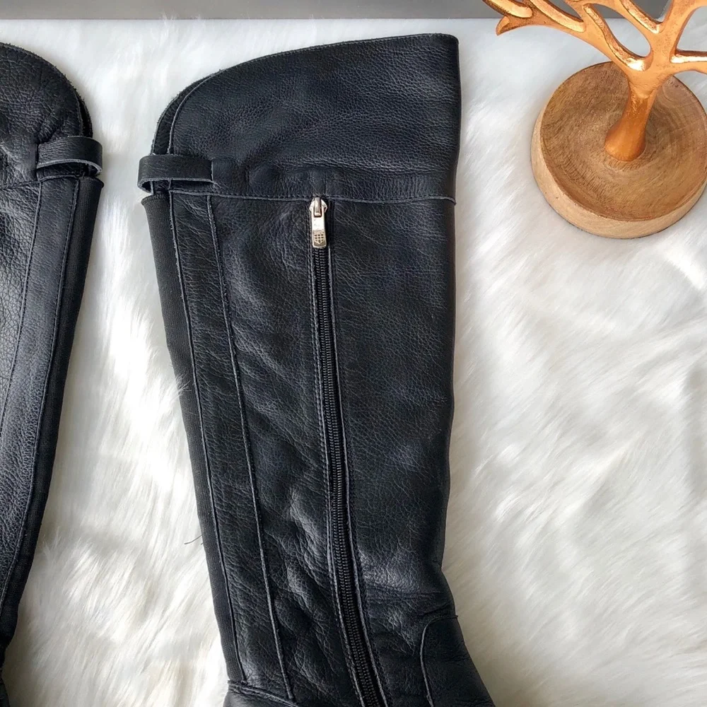 VINCE Camuto Black Booca Riding Boots Size 7
